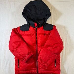 Kid’s Polo by Ralph Lauren Red and Black Puffer Jacket - no size tag, see photos